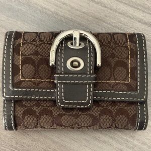 Coach Brown and Black Wallet